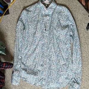 Express Men's floral button up size large